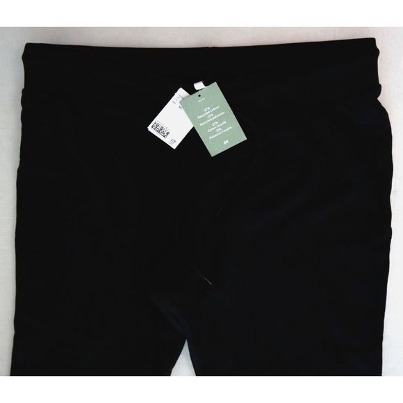 H&M 1128433 001 Womens Sz XL Black Basics Divided Straight-Cut Sweatpant Joggers - Picture 2 of 7